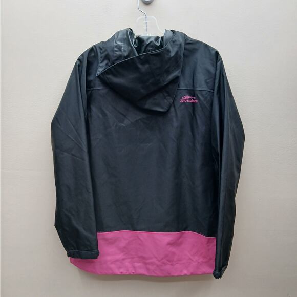 Grundens Women's Hooded Fishing Full Zip Jacket and Pants Set Size Medium Black - Picture 4 of 16